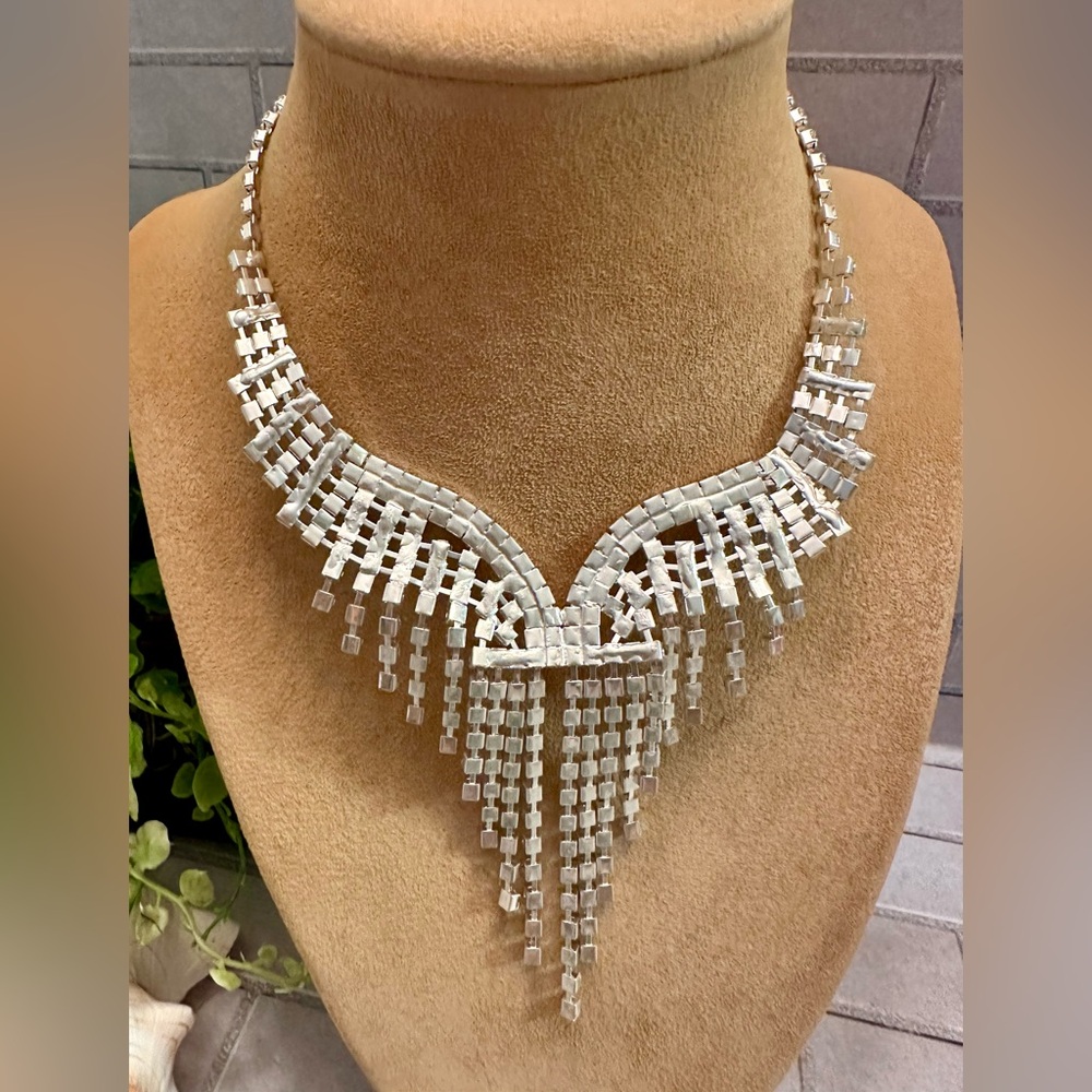 Rhinestone Statement Necklace Set - image 8